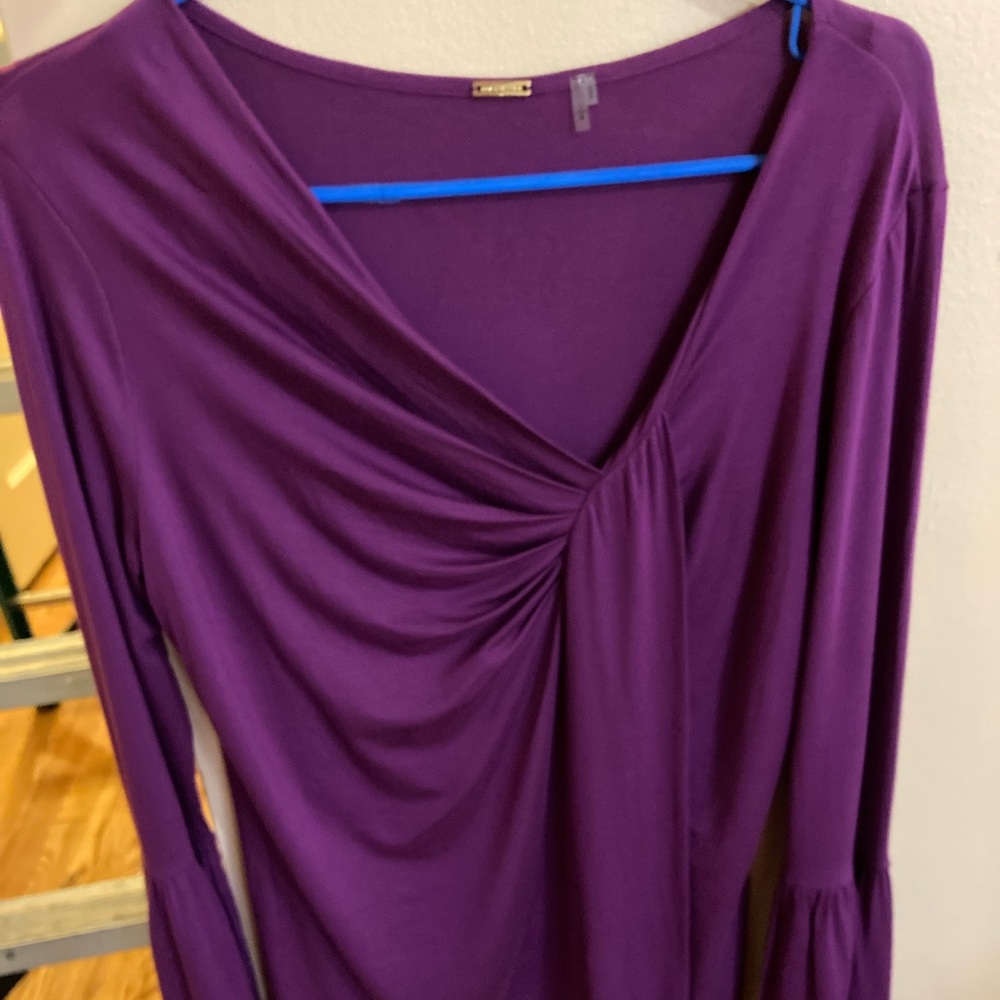 Elie Tahari MASON KNIT TOP NWT!!Magenta SZ L - Picture 2 of 11